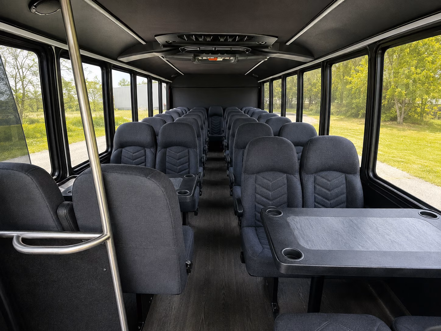 queen creek 18 passenger minibus interior