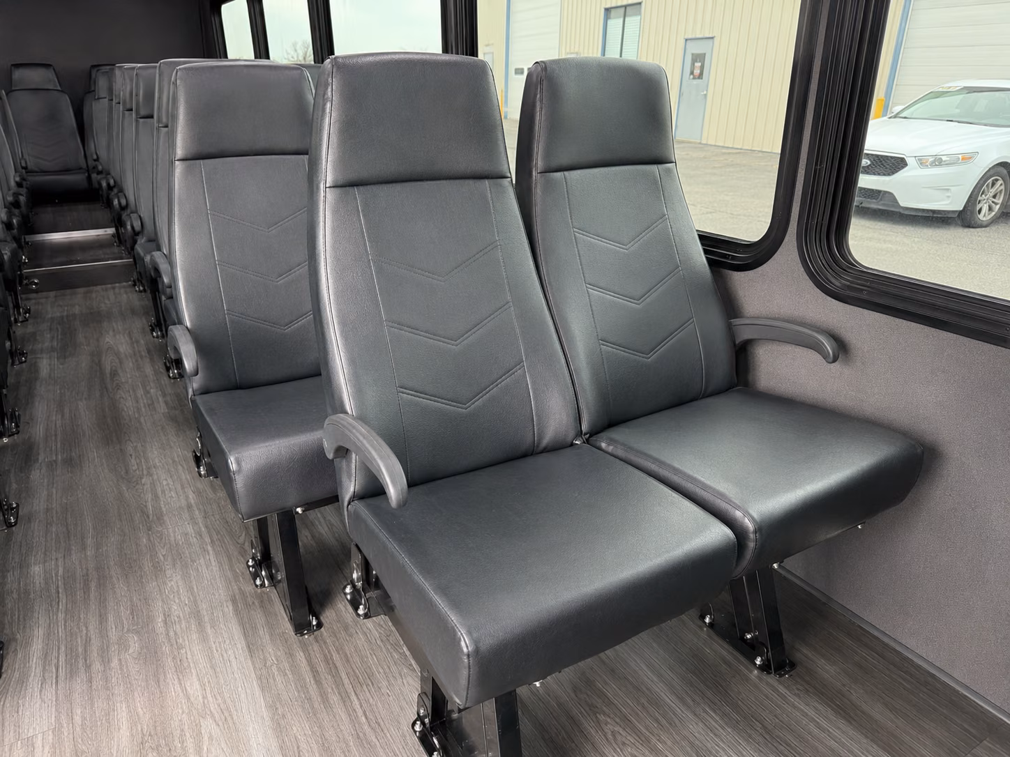 queen creek 20 passenger minibus interior