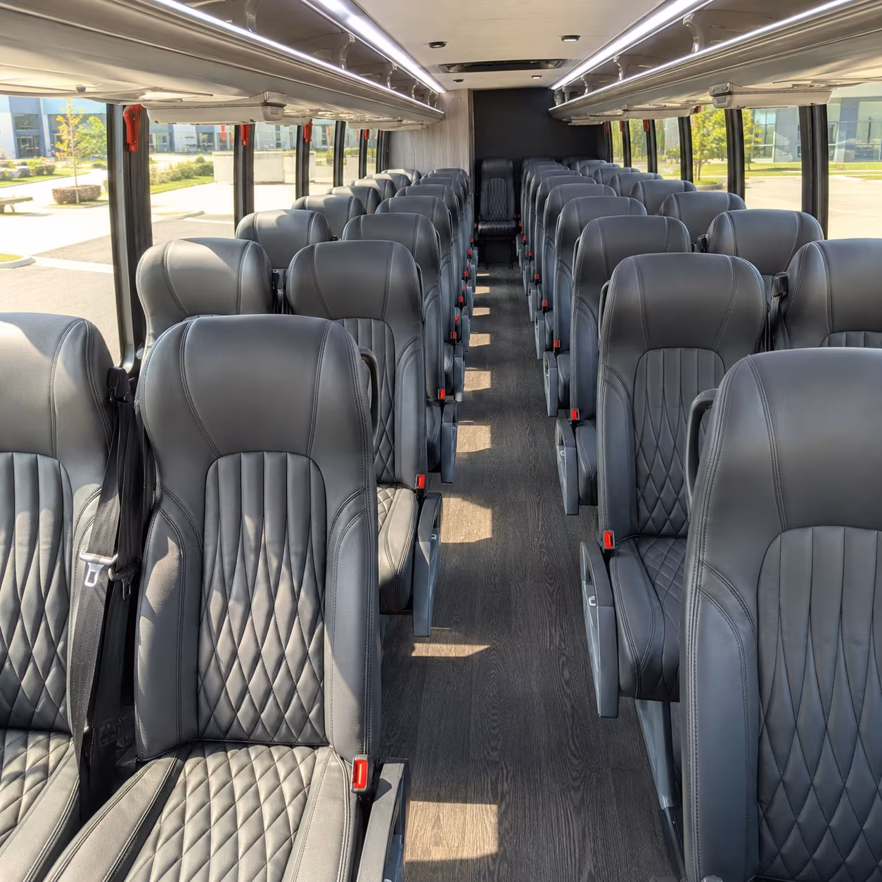 queen creek 25 passenger minibus interior