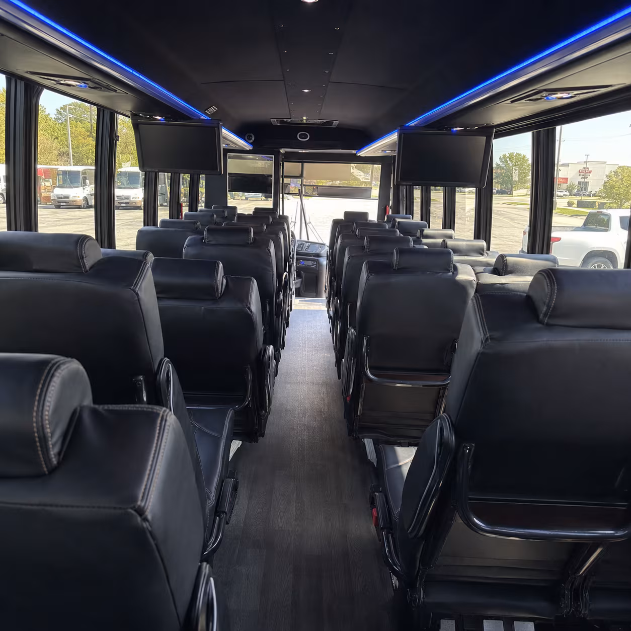 queen creek 28 passenger minibus inside