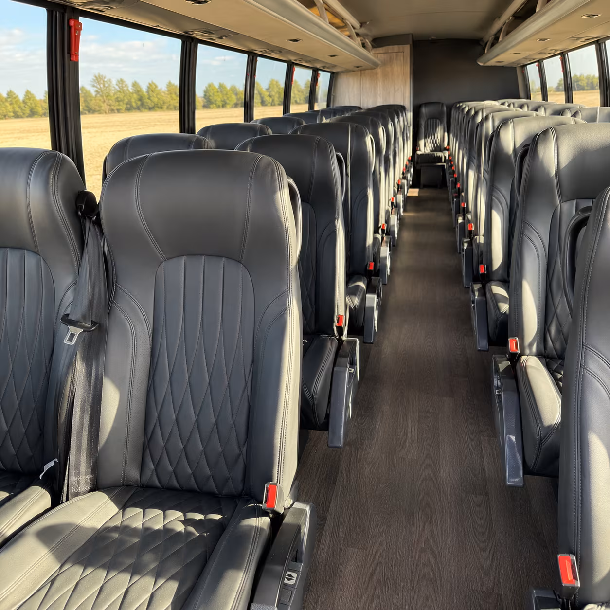 queen creek 28 passenger minibus interior