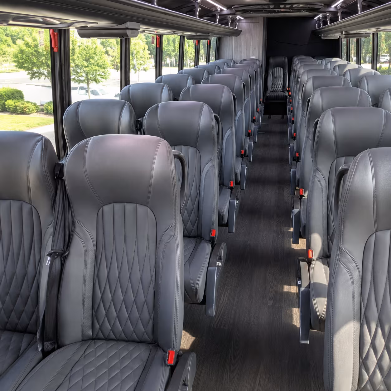 queen creek 35 passenger minibus inside