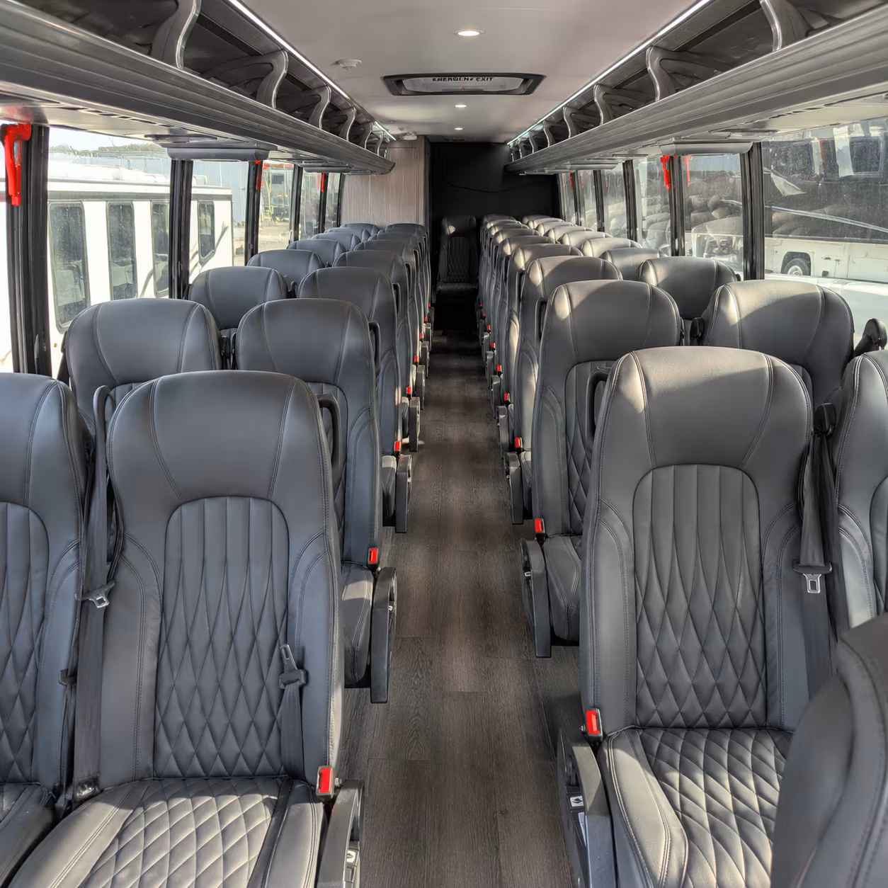 queen creek 35 passenger minibus interior