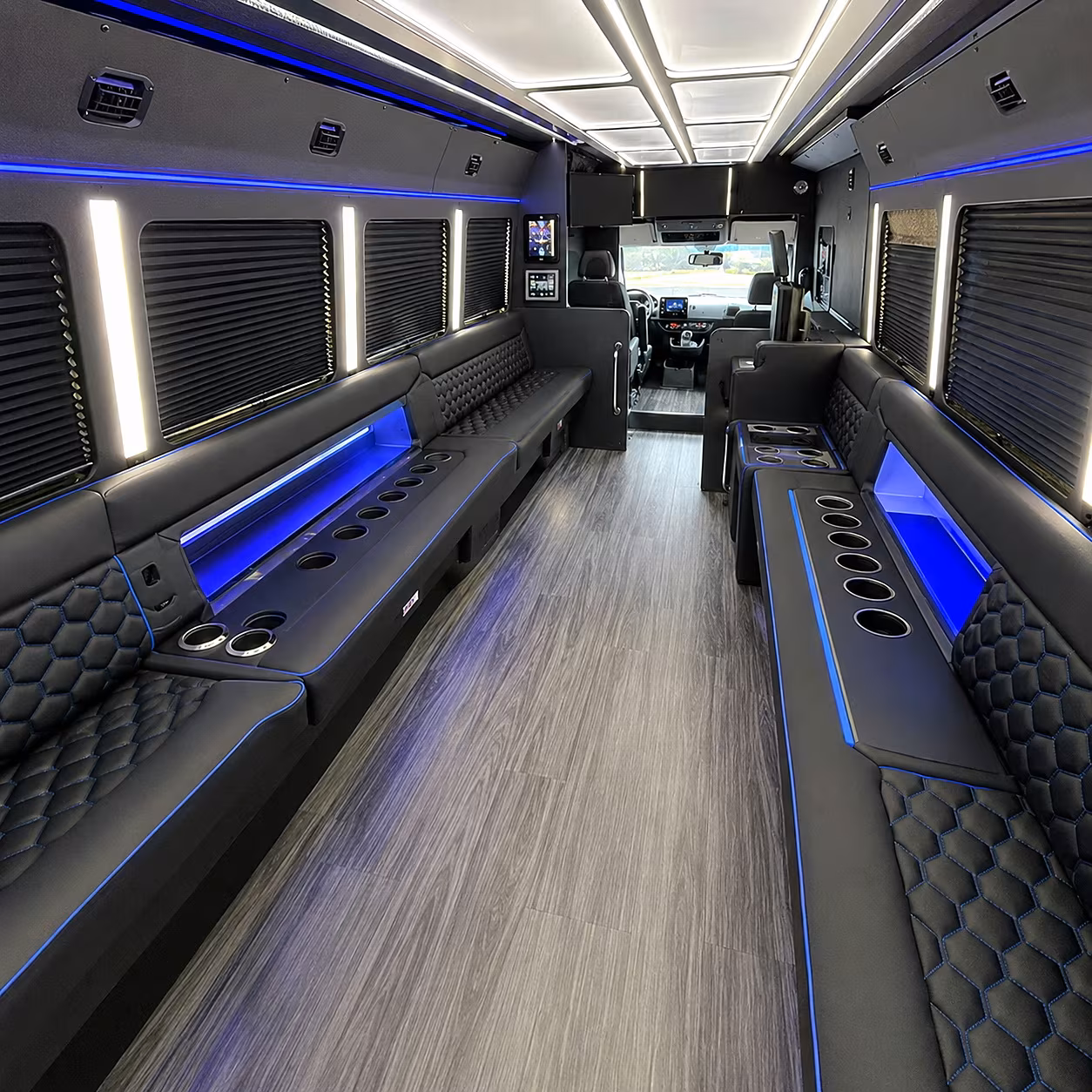 queen creek party bus inside