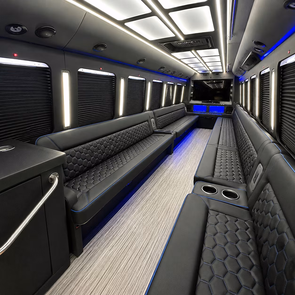 queen creek party bus rental interior