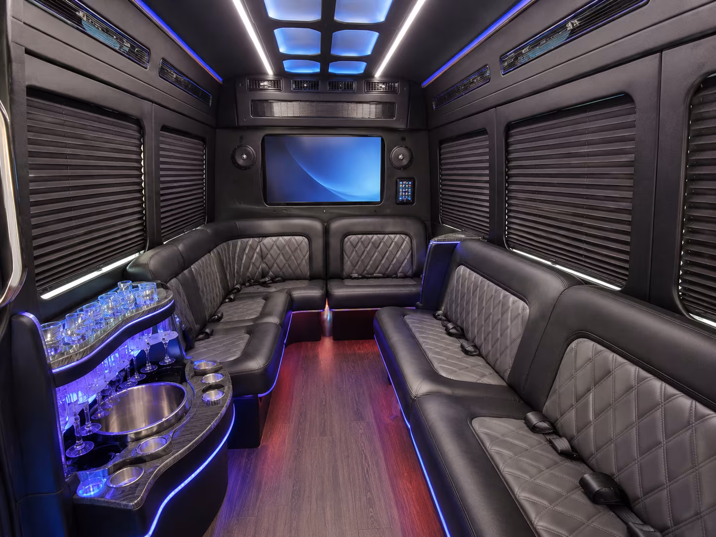 queen creek sprinter limousine interior