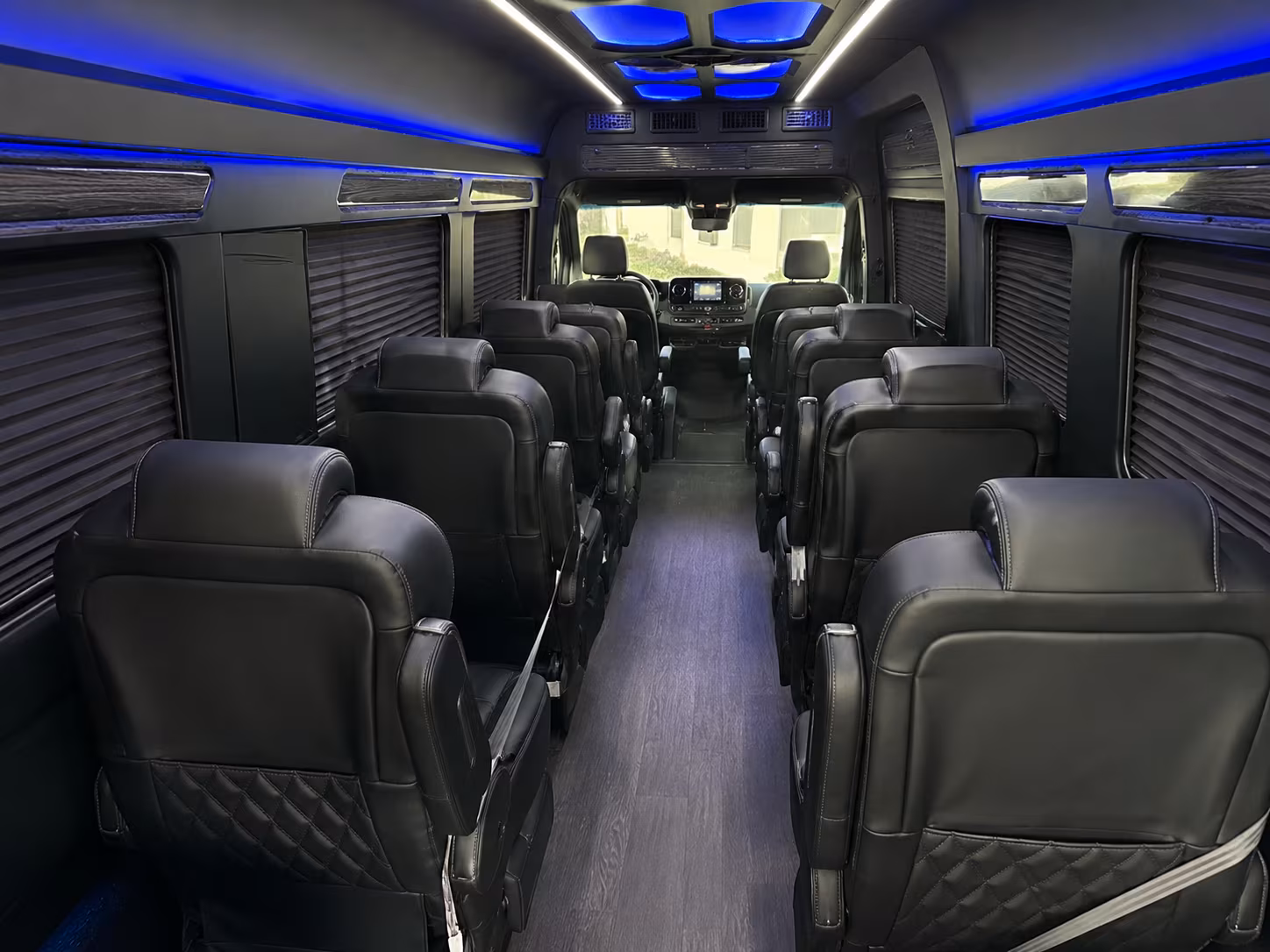 queen creek sprinter van with driver inside