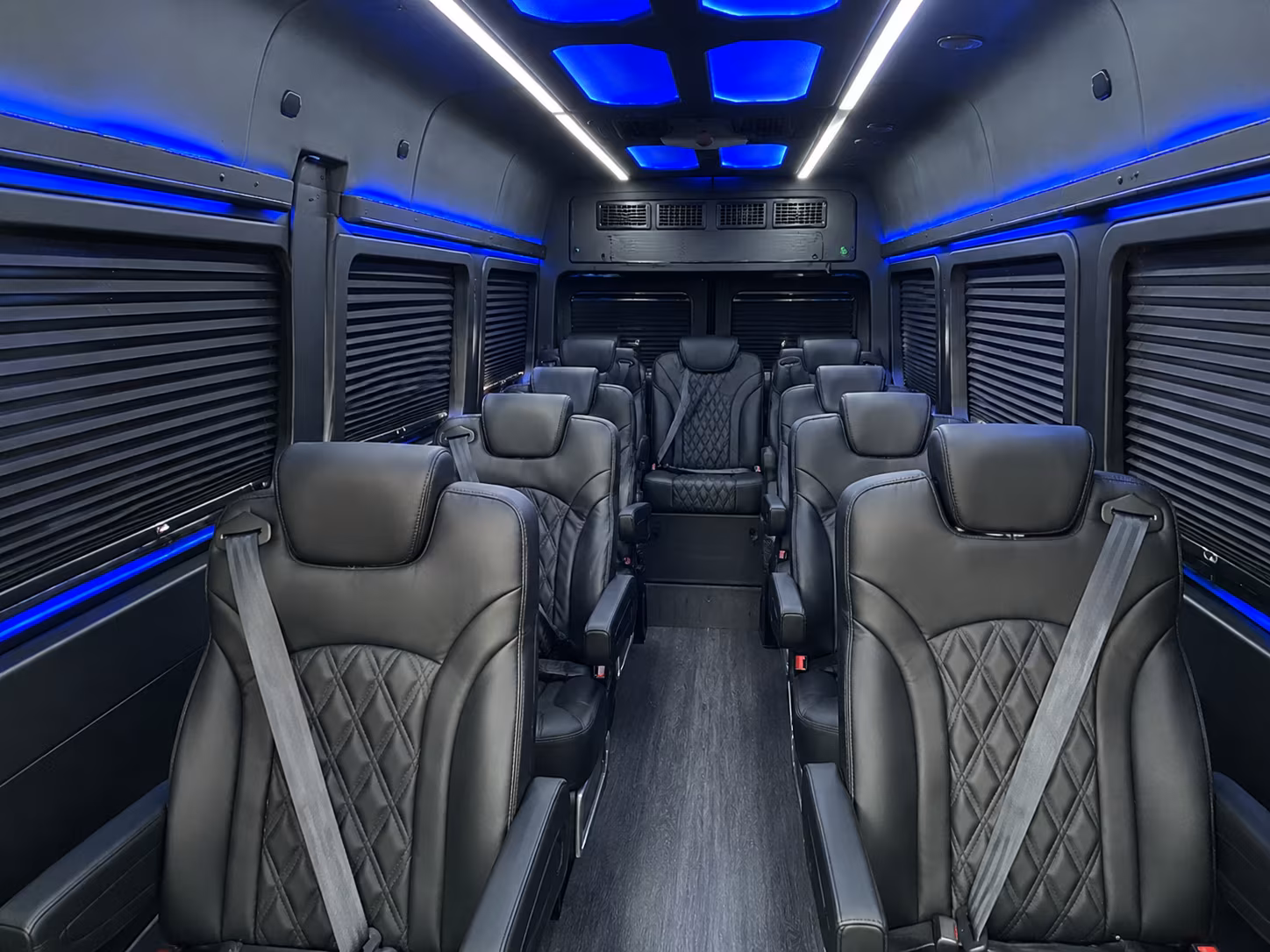 queen creek sprinter van with driver interior